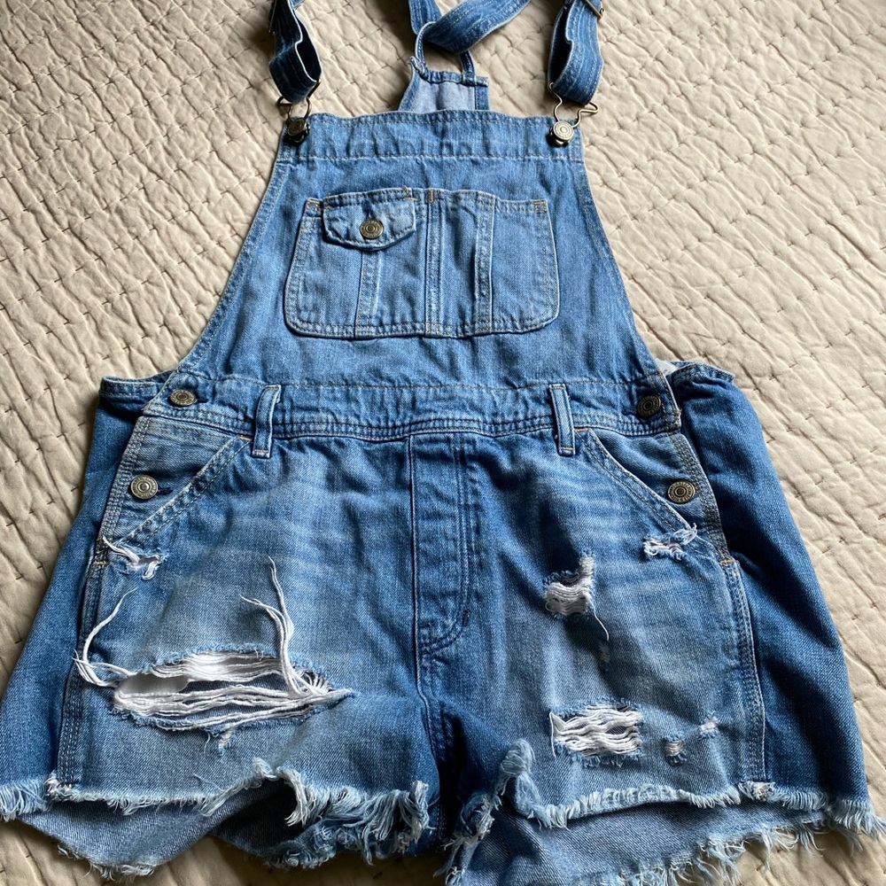 ABERCROMBIE & FITCH // denim shortalls
